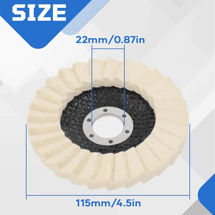 ✨ Mirror Shine in Seconds! Industrial Wool Polishing Disc
